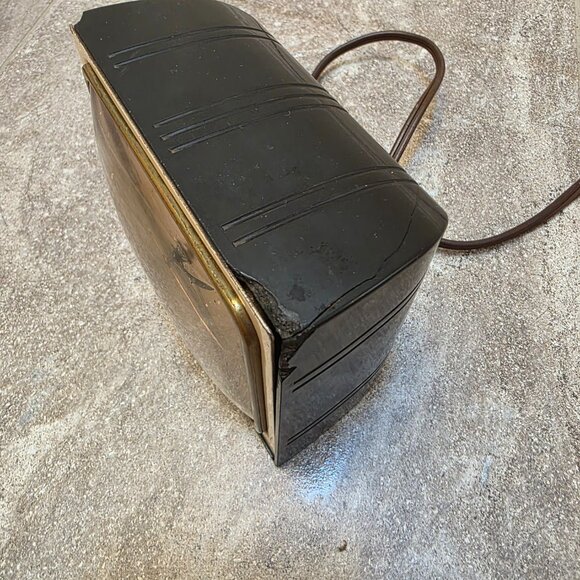 Vintage Art Deco Telechron Black Bakelite Electric Alarm Clock Model CF769 Works - Picture 10 of 14